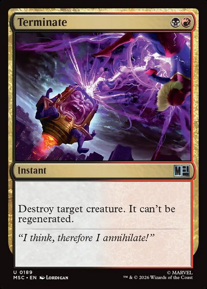 Terminate [ #0189 ] (MSC-U)