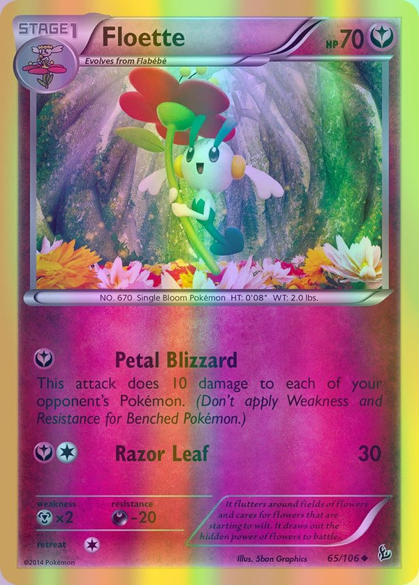 Floette - 065/106 (FLF) Uncommon - Near Mint Reverse Holofoil