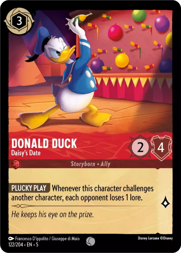 Donald Duck - Daisy's Date (Shimmering Skies 122/204) Common - Near Mint