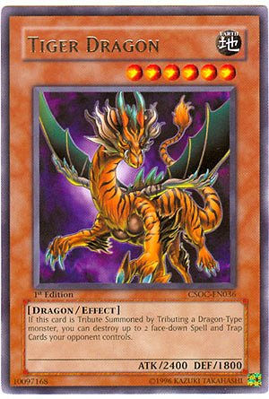 Tiger Dragon (CSOC-EN036) Rare - Near Mint 1st Edition