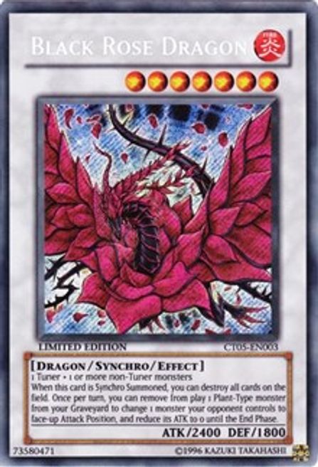 Black Rose Dragon (CT05-EN003) Moderate Play