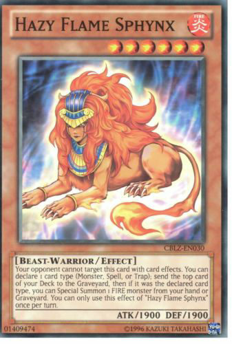 Hazy Flame Sphynx (CBLZ-EN030) Common - Near Mint Unlimited