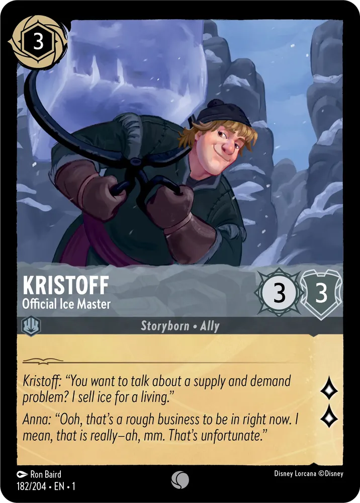 Kristoff - Official Ice Master (The First Chapter 182/204) Common - Near Mint