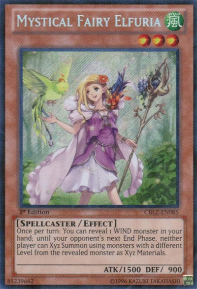 Mystical Fairy Elfuria (CBLZ-EN085) Secret Rare - Near Mint 1st Edition