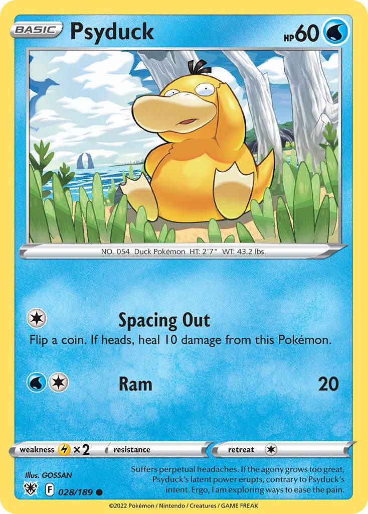 Psyduck - 028/189 (SWSH10) Common - Near Mint