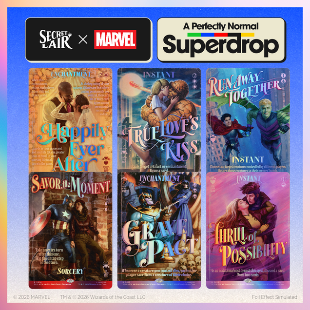 MTG: Secret Lair x Marvel: True Believers in Love Foil Edition