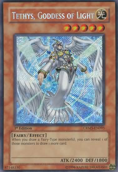 Tethys, Goddess of Light (CRMS-EN095) Secret Rare - Near Mint 1st Edition