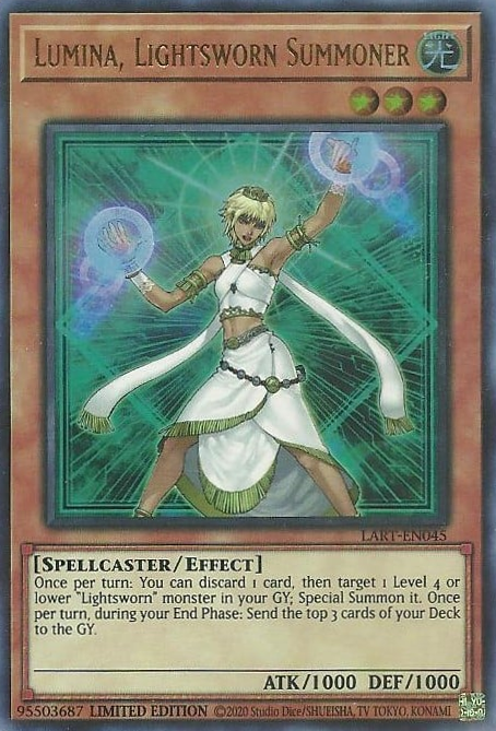Lumina, Lightsworn Summoner (LART-EN045) Ultra Rare - Near Mint Limited