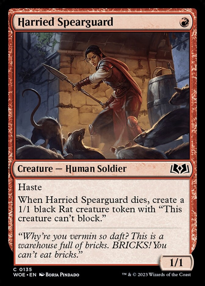 Harried Spearguard [#0135] (WOE-C)