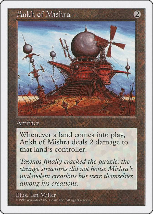 Ankh of Mishra (5ED-R) Heavy Play