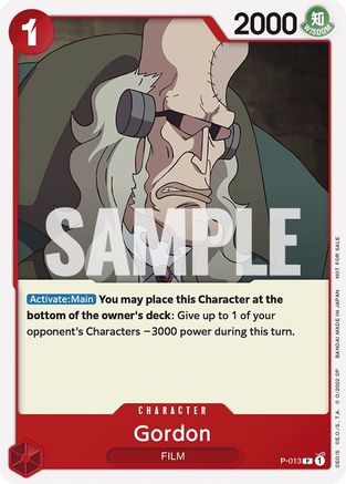 Gordon (One Piece Film Red) (P-013 PR)