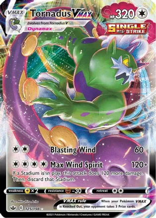 Tornadus VMAX - 125/198 (SWSH06) Ultra Rare - Near Mint Holofoil