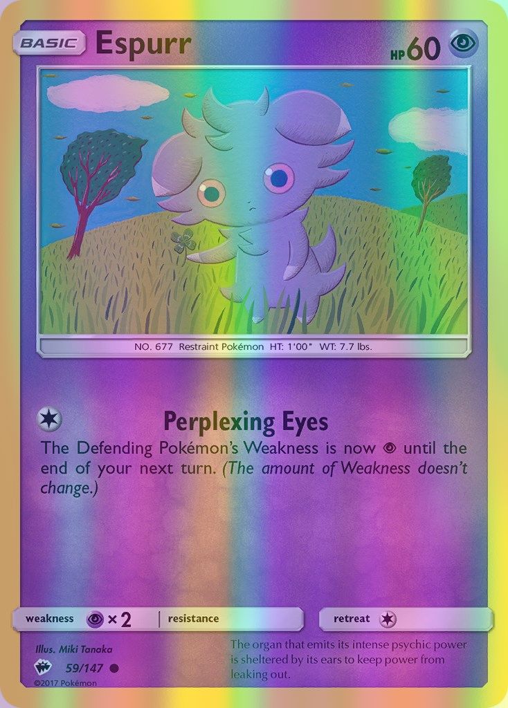 Espurr - 059/147 (SM:BUS) Common - Near Mint Reverse Holofoil