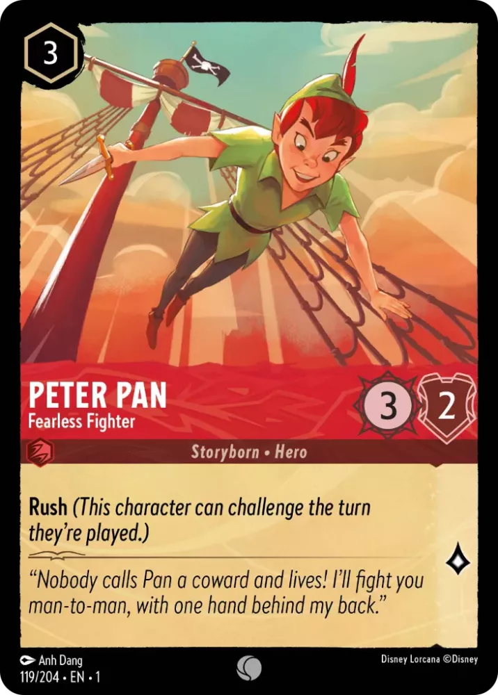 Peter Pan - Fearless Fighter (The First Chapter 119/204) Common - Near Mint