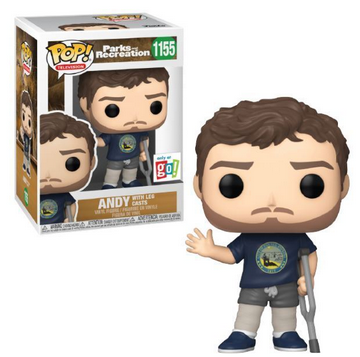 POP Figure: Parks & Rec #1155 - Andy With Leg Casts (Go!)