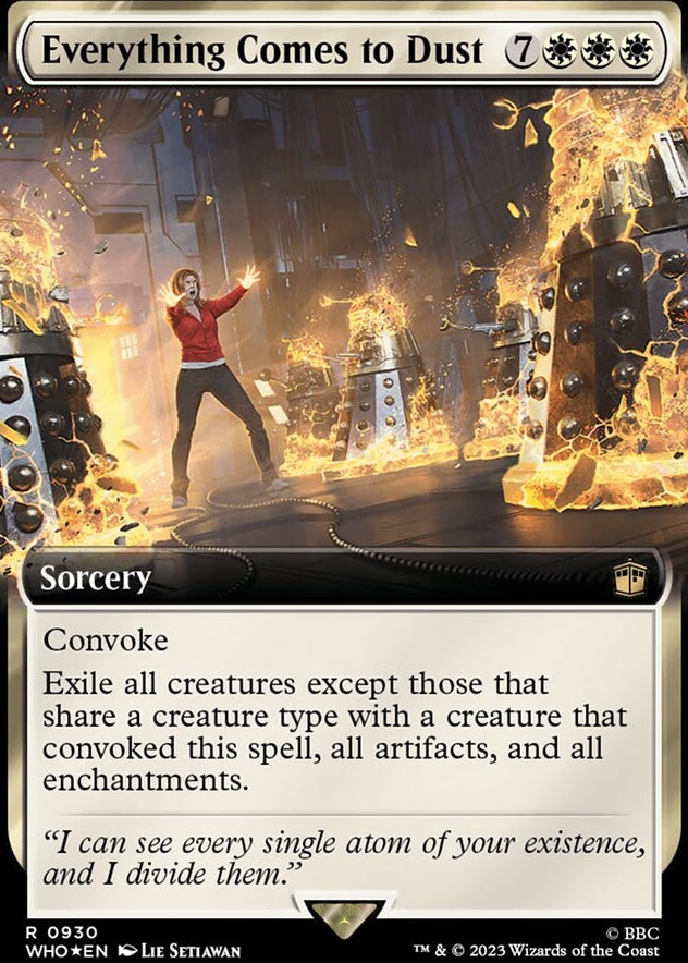 Everything Comes to Dust [#0930 Surge Foil Extended Art] (WHO-R)