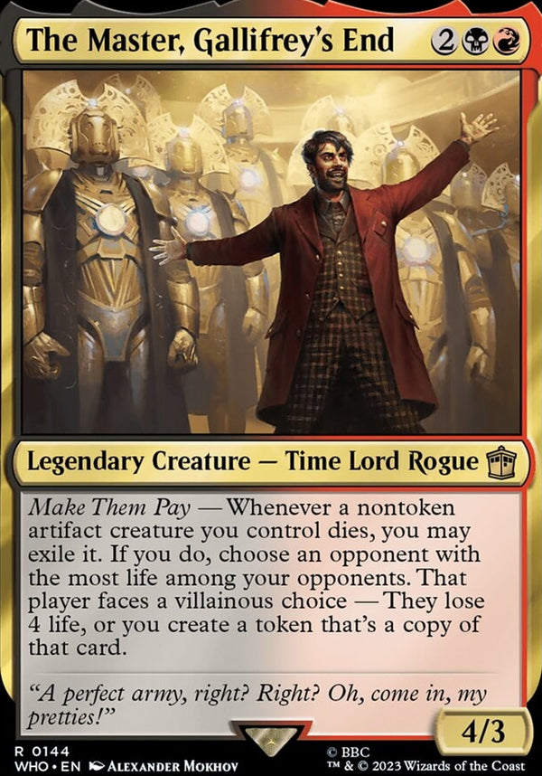 The Master, Gallifrey's End [#0144 New Cards] (WHO-R)