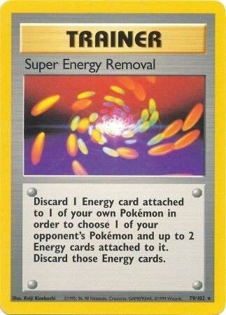 Super Energy Removal - 079/102 (BS) Rare - Light Play