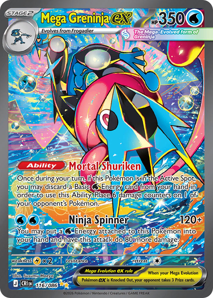 Mega Greninja ex - 116/086 (CRI) Special Illustration Rare