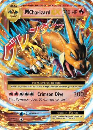 M Charizard EX (13/108) Light Play