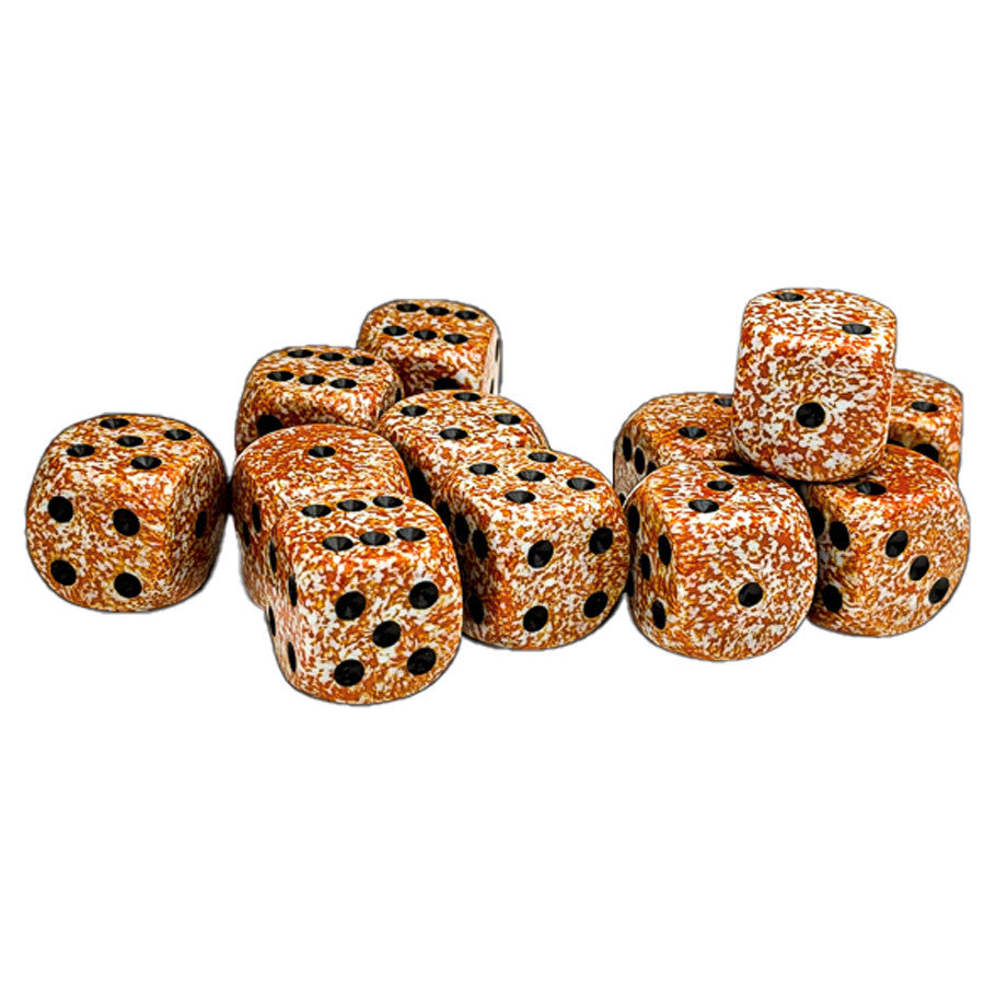 CHX25733: Speckled - 16mm D6 Rust (12)