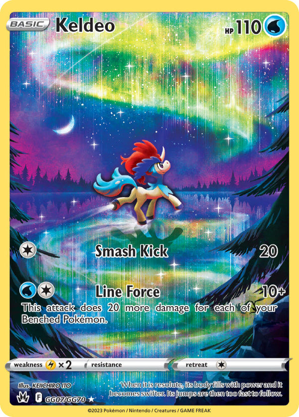 Keldeo - GG07/GG70 (CRZ:GG) Holo Rare -  Near Mint Holofoil