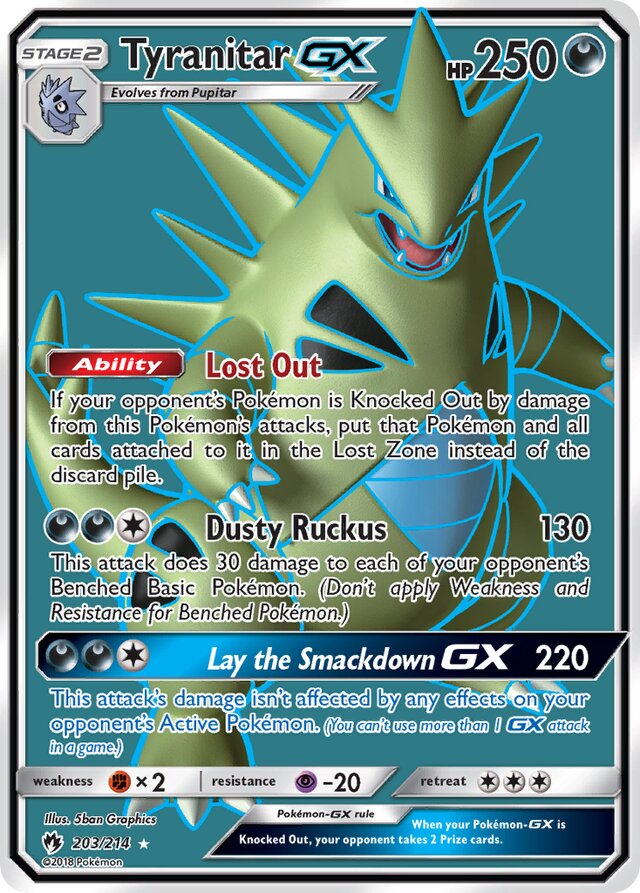 Tyranitar GX (203/214) Full Art