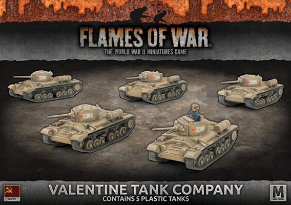 Flames of War: WWII: Soviet (SBX41) - Valentine Tank Company (Plastic) (Early)