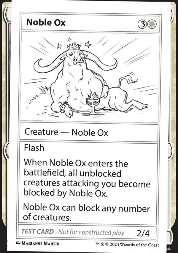 Noble Ox [#0285 Playtest] (MB2-R)