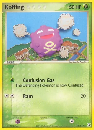 Koffing (72/113) Light Play Reverse Holofoil