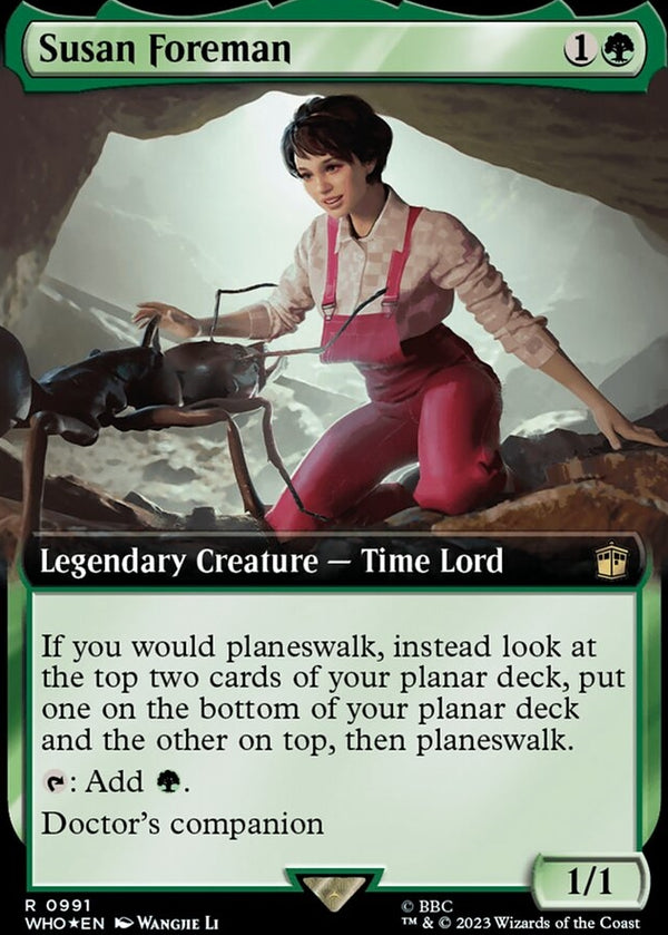 Susan Foreman [#0991 Surge Foil Extended Art] (WHO-R)