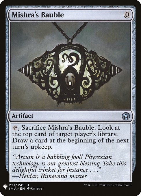 Mishra's Bauble [Mystery Booster #1610] (IMA-U)