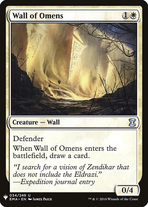 Wall of Omens [Mystery Booster #0270] (EMA-U)