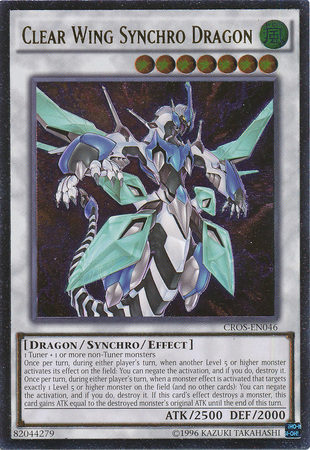 Clear Wing Synchro Dragon (CROS-EN046) Ultimate Rare - Near Mint Unlimited