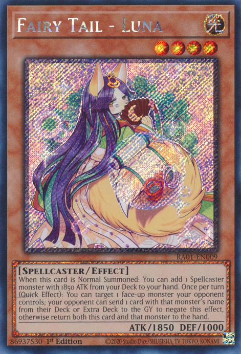 Fairy Tail - Luna (RA01-EN009) Platinum Secret Rare - Near Mint 1st Edition