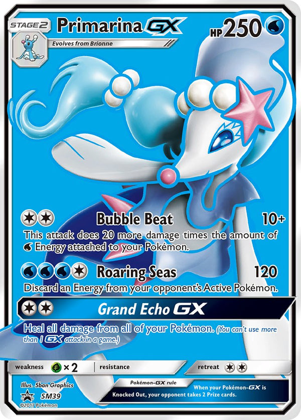 Primarina GX - SM39 (SM:PR) Promo - Near Mint Holofoil