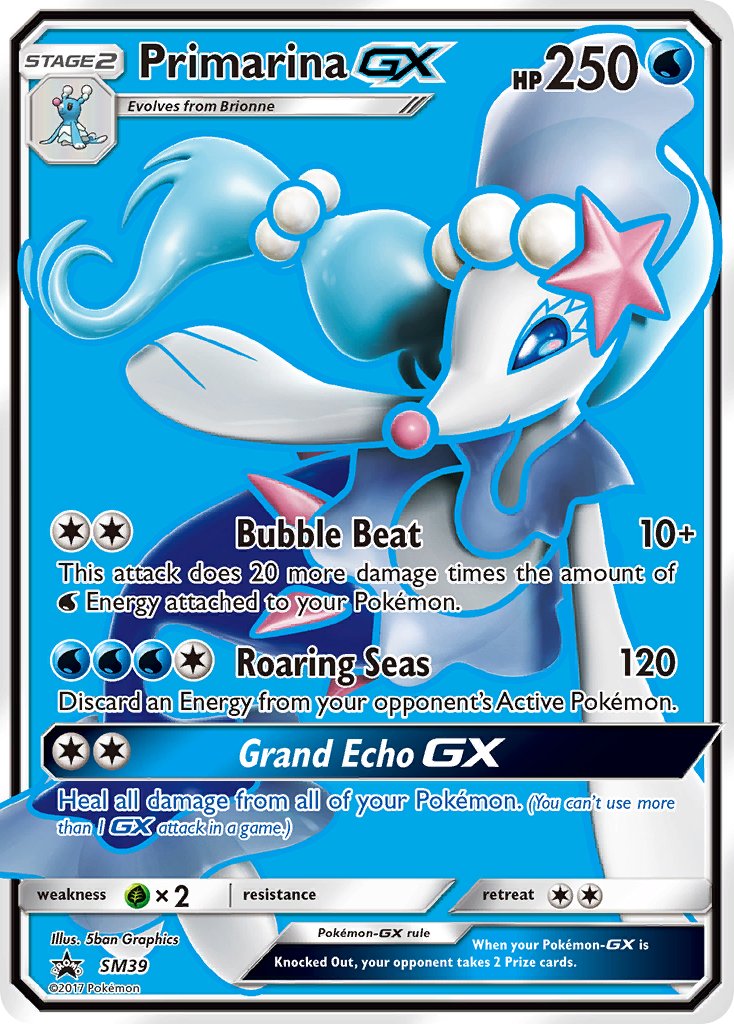 Primarina GX - SM39 (SM:PR) Promo - Near Mint Holofoil