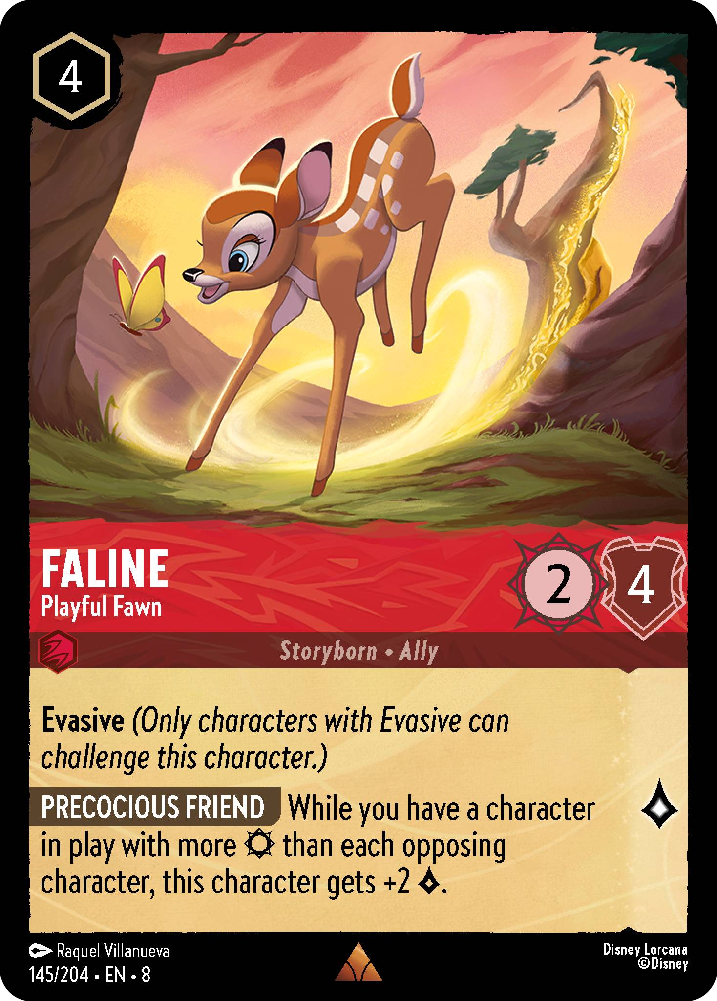 Faline - Playful Fawn (Reign of Jafar - 145/204 ) Rare