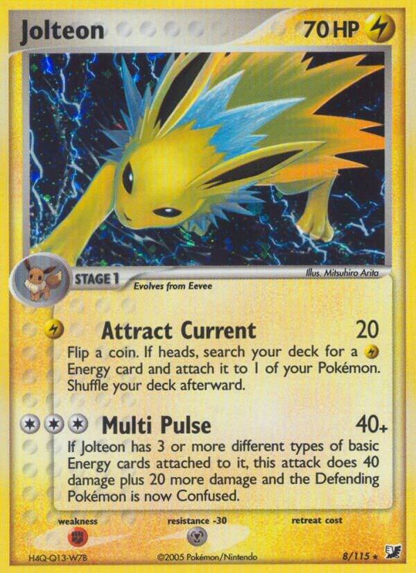 Jolteon - 008/115 (UF) Holo Rare - Moderate Play