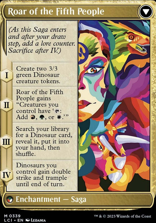 Huatli, Poet of Unity // Roar of the Fifth People [#0339 Borderless] (LCI-M)