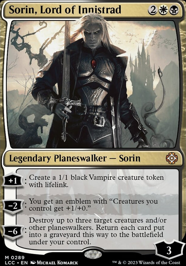 Sorin, Lord of Innistrad [#0289 Reprint] (LCC-M)