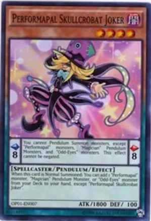 Performapal Skullcrobat Joker (OP01-EN007) Super Rare