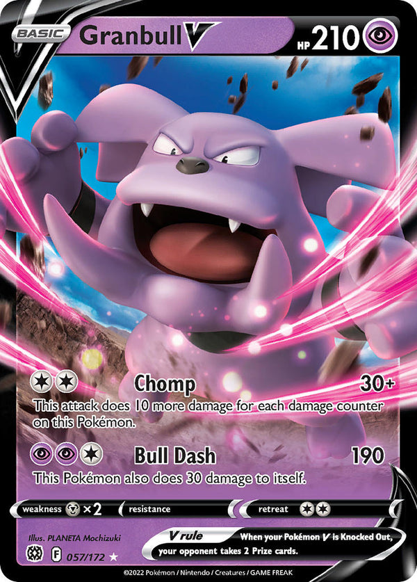 Granbull V - 057/172 (SWSH09) Ultra Rare - Near Mint Holofoil