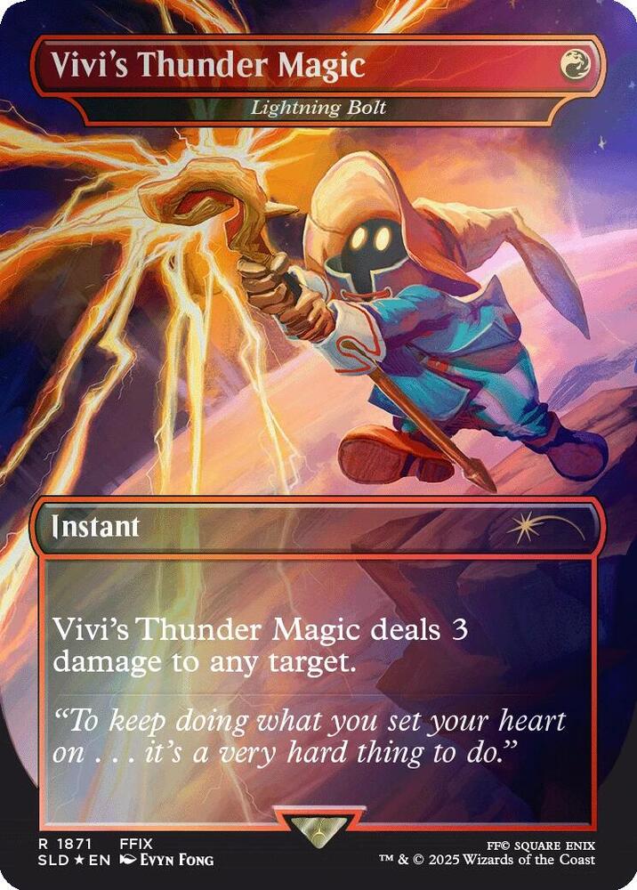 Vivi's Thunder Magic - Lightning Bolt [#1871] (SLD-R-FOIL)