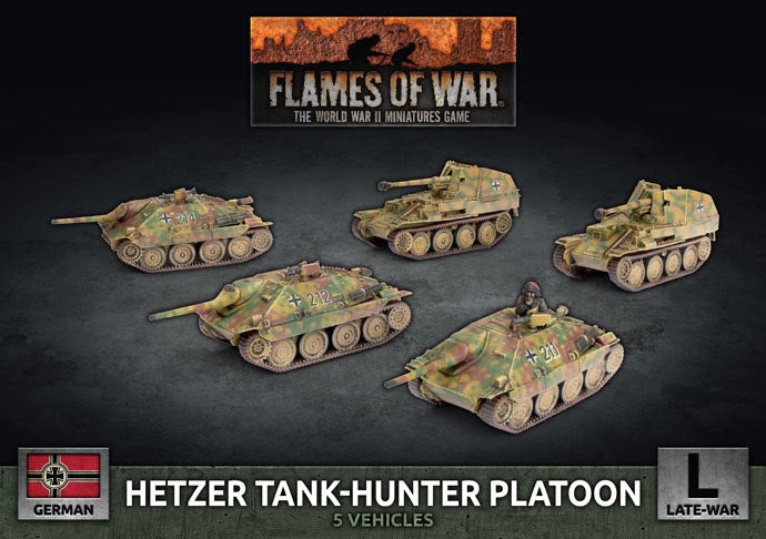 Flames of War: WWII: German (GBX167) - Hetzer/Marder Tank Hunter Platoon (Plastic) (Late)