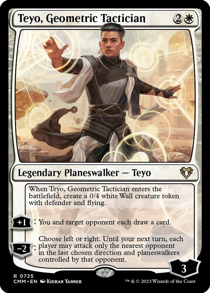 Teyo, Geometric Tactician [#0725 New Commander Cards] (CMM-R)