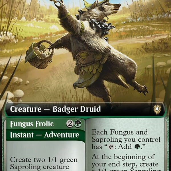 Brightcap Badger // Fungus Frolic [#0062 Extended Art] (BLC-R)