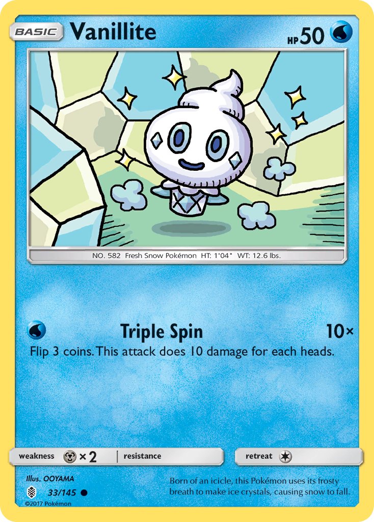 Vanillite - 033/145 (SM:GRI) Common - Near Mint