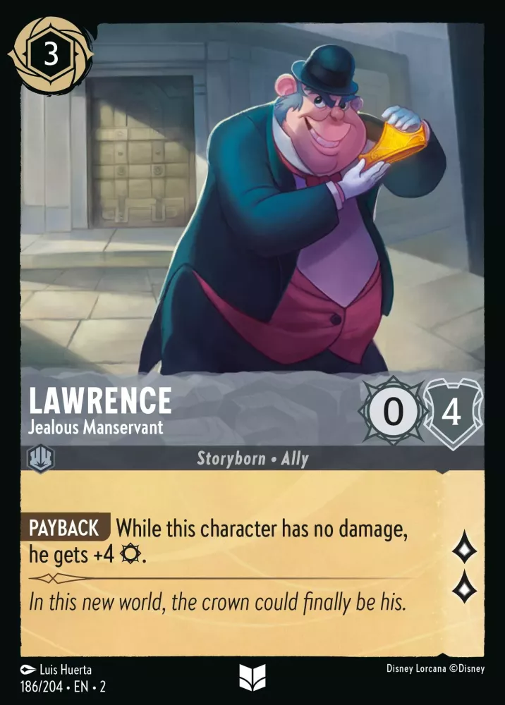 Lawrence - Jealous Manservant (Rise of the Floodborn 186/204) Uncommon - Near Mint