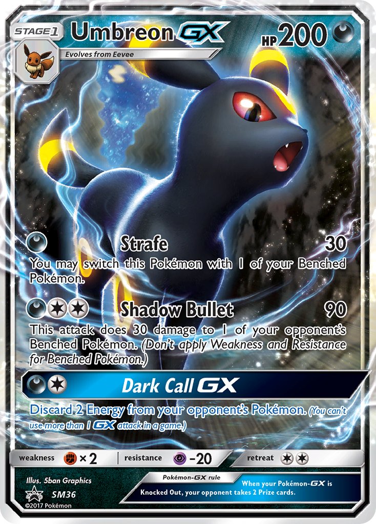 Umbreon GX - SM36 (SM:PR) Promo - Light Play Holofoil